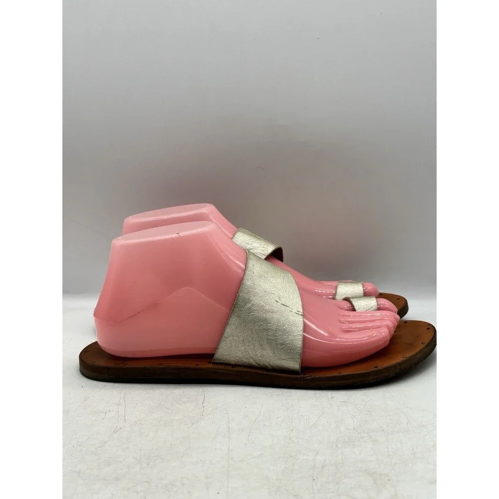 Beek Finch Toe Ring Sandals Handmade Leather Women’s Size 8 Anthropologie